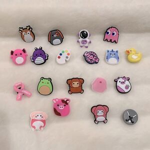 Set of 19 croc charms. New